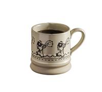 400ml-14oz Coffee Mugs Creative Coffee Cup, Vintage Handmade Mug, Ceramic Mug Cup, Latte Cappuccino Cups, Hot Chocolate Cups Tea, Dishwasher and Microwave Friendly (Art Deco, Boundary Beast)