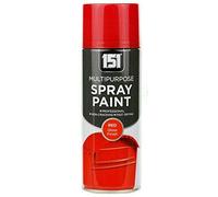 400ml 151 Multi Purpose Spray Paint Aerosol Wood Metal Brick - Red Gloss Finish