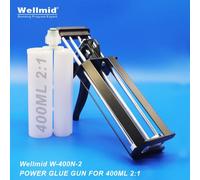 400ml 2:1 AB Power Glue Dispensing Gun 2K Portable Double tube Mixing Dispenser 3M Araldite Cartridge Adhesive Metal Glule Gun 5sets2-1D400C