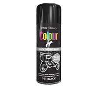400ml All Purpose Black Gloss 1732PR Spray Can Household Car Van Bike Aerosol Paint (5 Pack)