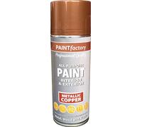 400ml All Purpose Copper Metallic 1753PR Spray Can Household Car Van Bike Aerosol Paint (2 Pack)
