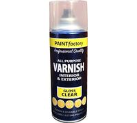 400ml All Purpose Gloss Varnish 1749PR Spray Can Household Car Van Bike Aerosol Paint (6 Pack)
