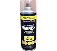 400ml All Purpose Matt Varnish 1750PR Spray Can Household Car Van Bike Aerosol Paint (4 Pack)