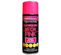 400ml All Purpose Neon Pink 1757PR Spray Can Household Car Van Bike Aerosol Paint (4 Pack)