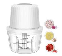 400ML Electric Garlic Chopper, 6 Blades Garlic Grinder Mini Vegetable Chopper, USB Portable Veggie Chopper, Garlic Mincer, Onion Chopper, Food Processor for Ginger, Chili, Fruit, Meat