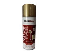 400ml FD Enamel Aerosol 2-in-1 Spray Paint for Indoor and Outdoor Multipurpose Surfaces Including Metal, Wood, Plastic, and Masonry - Gloss Gold