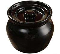 400ML for mini Stew Pot with Lid for Soup & Egg Steaming - Stackable Ceramic Casserole Dish, Sealed Slow Cooker for Individual Servings(B)