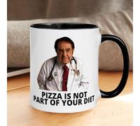 400ml Humorous Doctor-Theme Drinking Cup, Motivational Mug, Funny Weight Loss Mug, Ceramic Drinking Cup with Ergonomic Handle, Microwave Safe Coffee Mug, Mug Dr Now Why You Eat So Much