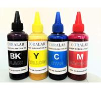 400ml Inktec Dye Sublimation Ink, 4 Colours, 100ml C,M,Y, K.