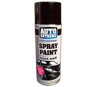 400ml Matt Black Spray Paint, Automotive Paint Sprayer, Multipurpose Exterior Black Spray Paint Matt, Interior Metal Spray Paint, for Cars, Bikes,Vans, Metal, Wood (1x 400ml)