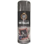 400ml Metallic Gun Metal Grey Spray Paint Interior & Exterior Spray Brilliant Gloss Finish Quick Drying