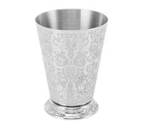 400ml Mint Julep Cups, 304 Stainless Steel Cocktail Drinking Cup Silver Moscow Mule Mug Metal Cocktail Glasses for Party, Bar, Home, Restaurant(Totem Pattern)