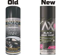 400ml Paint Aerosol Auto Car Black Satin Spray Van Bike Plastic Metal