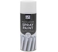 400ml Professional Quality Fantastic Finish All-Purpose Interior Exterior Household Spray Paint for Wood Metal Plastic Ceramics & More (White Gloss)