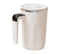 400ml Rechargeable Automatic Mixing Holder with Lid - Stirring Mug, | Electric Coffee Mug Built-in LCD for Beverage Cocoa Honey Women Men Home Kitchen Bar Birthday Christmas Office