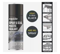 400ml Seal Black Sealant Spray Guttering Roof Window Pipes Soil