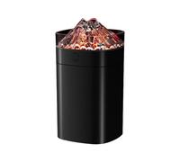 400ml Simulated Flame Cool Misting Humidifier With 7 Color Light Air Diffuser For Home Bedroom Large Capacity With Light