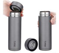 400ml Titanium Double-Wall Vacuum Insulation Cup With Tea Strainer Water Bottle