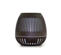 400ml USB Humidifier with Aroma Diffuser, Wood Grain Hollow Night Light for Bedroom and Office, Whisper Quiet Operation and Air Purifying Function (YX130S)