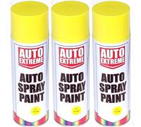 400ml Yellow Gloss Spray Paint Aerosol Can Auto Extreme Car Van Bike Etc (3)
