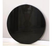 400mm-600mm-800mm-1000mm Round Tempered Glass Table Top Black,1/2" Thick,Bevel Premium Round Circular Plate Glass(100cm(39IN))