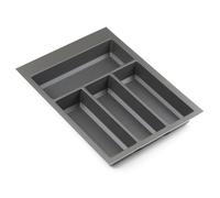 400mm Basalt Grey Cutlery Tray for Blum Tandembox 422mm x 312mm Storage Compartments Non Slip Texture