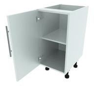 400mm Highline Base Kitchen Cabinet - 720mm High - Quick-Fix Hinges - White Matt - Flat Pack