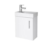 400mm W/H Minimalist Compact Unit & Basin - Gloss White (CLOAK001)