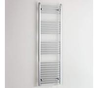 400mm Wide Chrome Heated Towel Rail Radiator Flat/Straight Ladder for Stylish Bathroom (400 x 1600 mm)