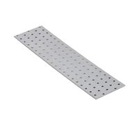 400mm x 100mm Galvanised Perforated Flat Plate Connector Joining Plates Metal Brace Brackets for Wood 2mm Thick Steel PP16 (Pack of 10)