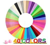 400PCS 1.75mm PLA 3D Pen Filament Refills Fits Most 1.75mm 3D Printing Pens
