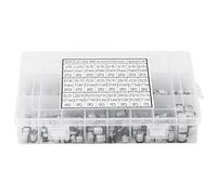 400pcs 24 Values SMD Aluminum Electrolytic Capacitor Assorted Kit, Electronic Components, Radial Capacitor for Circuit Design, Includes 1uF to 1000uF with Plastic Storage Box for D