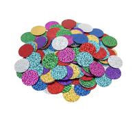 400pcs 30mm Large Sequins for Crafts - Flat Sequin with Holes for Sewing & Gluing - Bulk Mixed Color Sequins for Crafts, DIY Art, Jewelry Making
