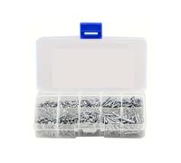 400pcs/800pcs Self Tapping Wood Screws Set M2 Phillips Flat Head Sheet Metal Screw Self Lock Nut Wood Thread Nail Screw Sets(400pcs)
