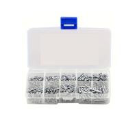400pcs/800pcs Self Tapping Wood Screws Set M2 Phillips Flat Head Sheet Metal Screw Self Lock Nut Wood Thread Nail Screw Sets(800pcs)