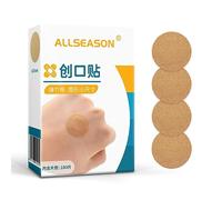 400pcs Adhesive Spot Bandage 1 Inch Flexible Elastic Fabric Adhesive Bandages Round for Wound Care and Hides Skin Spots, Small Incisions