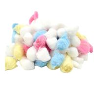 400Pcs/Bag Colorful Winter Keep Warm Cotton Ball Cute Cage House Filler Supply for Hamster Small Animals Pet Supplies(Color 1)