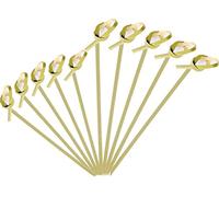 400PCS Bamboo Cocktail Picks for Appetizers Set（6 Inches + 4.7 Inches）