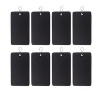 400pcs Black PVC Hanging Tags Id Holder with Gourd Pin for Office