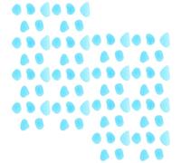 400pcs Blue Resin Glow Stones for Miniature Landscapes and Aquariums | No Power Needed, Smooth Rounded Surface, Indoor or Outdoor Use, for Plant Pots, Flower Beds and Vase Filler