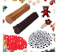 400Pcs Brown Pipe Cleaners, Pipe Cleaners, Pipe Cleaners for Craft Christmas Craft Supplies, Brown Pipe Cleaners for Craft Perfect for Festive Decorations Diy, Art Project