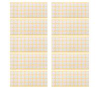 400pcs Candle Wick Stickers for Candle Making 20mm round White Eva