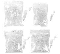 400Pcs Centrifuge Tube, 0.2ml 0.5ml 1.5ml 2ml Micro Test Tubes Sample Vial Clear Conical Microtube Plastic Centrifuge Tube with Lid Graduated Test Tube for Laboratory