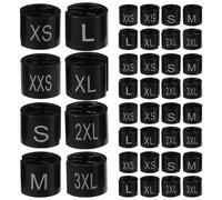 400pcs Circular Plastic Hanger Size Marker Clips for Closet Labels