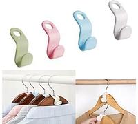400PCS Clothes Hanger Connector Hooks,Space Saving Hangers,Magic Coat Connecting Hanger Hooks Connection Hook Clothes Organiser for Wardrobe Space Savers