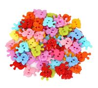 400pcs Cute Animal Fruit Heart Star Resin Buttons 2 Holes Small Sewing Decorative Buttons Beads Charms for Jewelry Scrapbooking Painting Crafts Embellishments(Snail)