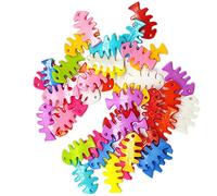 400pcs Cute Animal Fruit Heart Star Resin Buttons 2 Holes Small Sewing Decorative Buttons Beads Charms for Jewelry Scrapbooking Painting Crafts Embellishments(Fishbone)