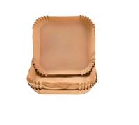 400pcs Disposable Air Fryer Paper Liners Parchment Papers Non-stick Square Sheets For 5-8 QT Air Fryer Baking Roasting Microwave