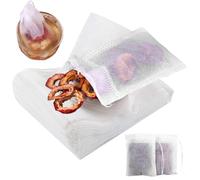 400Pcs Disposable Tea Bags 3x4in Cotton No-Leaking Drawstring Tea Bag Lightweight Permeables Heat Resistance Filter for Loose, Coffee, Spice, HerbsDisposable Bags