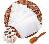 400pcs Disposable Tea Bags for Loose Leaf Tea With Free Tea Spoon - Filter Bags for Coffee, Spice, Herbs (QS218)